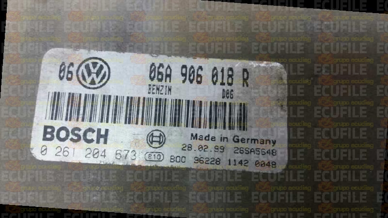 BOSCH M3.8.3 0261204673 VOLKSWAGEN GOLF IV 1.8T GTI 150HP 06A906018R 1037359591-D06