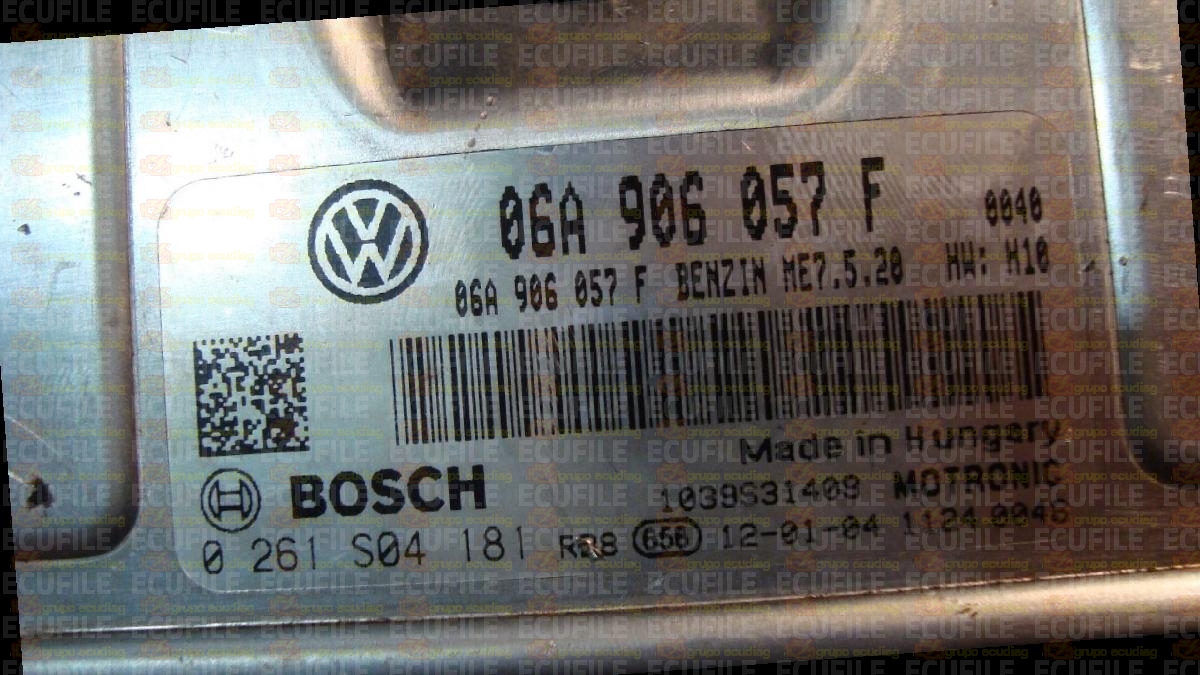 BOSCH ME7.5.20 0261S04181 SEAT IBIZA IV 2.0i 115HP 06A906057F 1037398618-0040