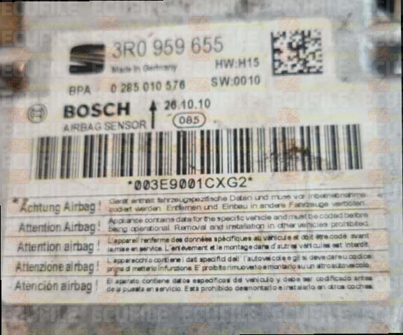 BOSCH 0285010576 SEAT EXEO 3R0959655 HW H15 SW 0010