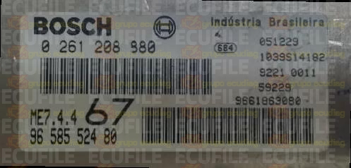 BOSCH ME7.4.4 0261208880 PSA 9658552480 EEPROM 95160