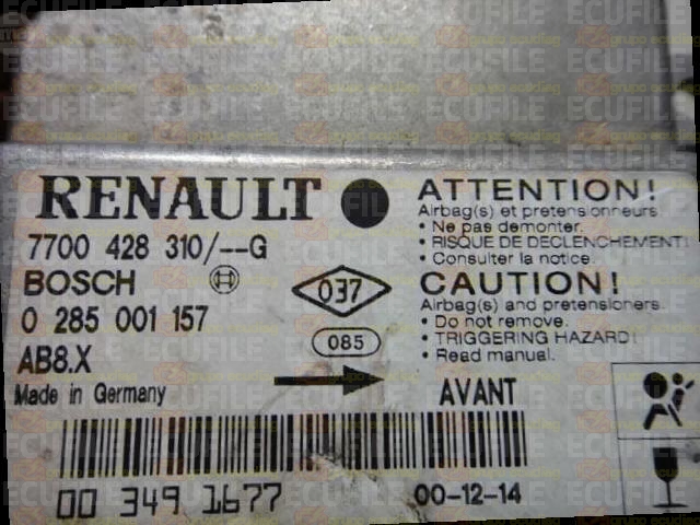 BOSCH AB8.X 0285001157 RENAULT CLIO II 7700428310--G EEPROM HC912B32