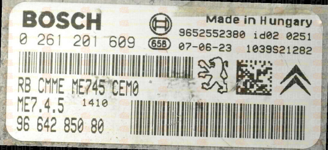 BOSCH ME7.4.5 0261201609 PSA 9664285080 EEPROM 95320