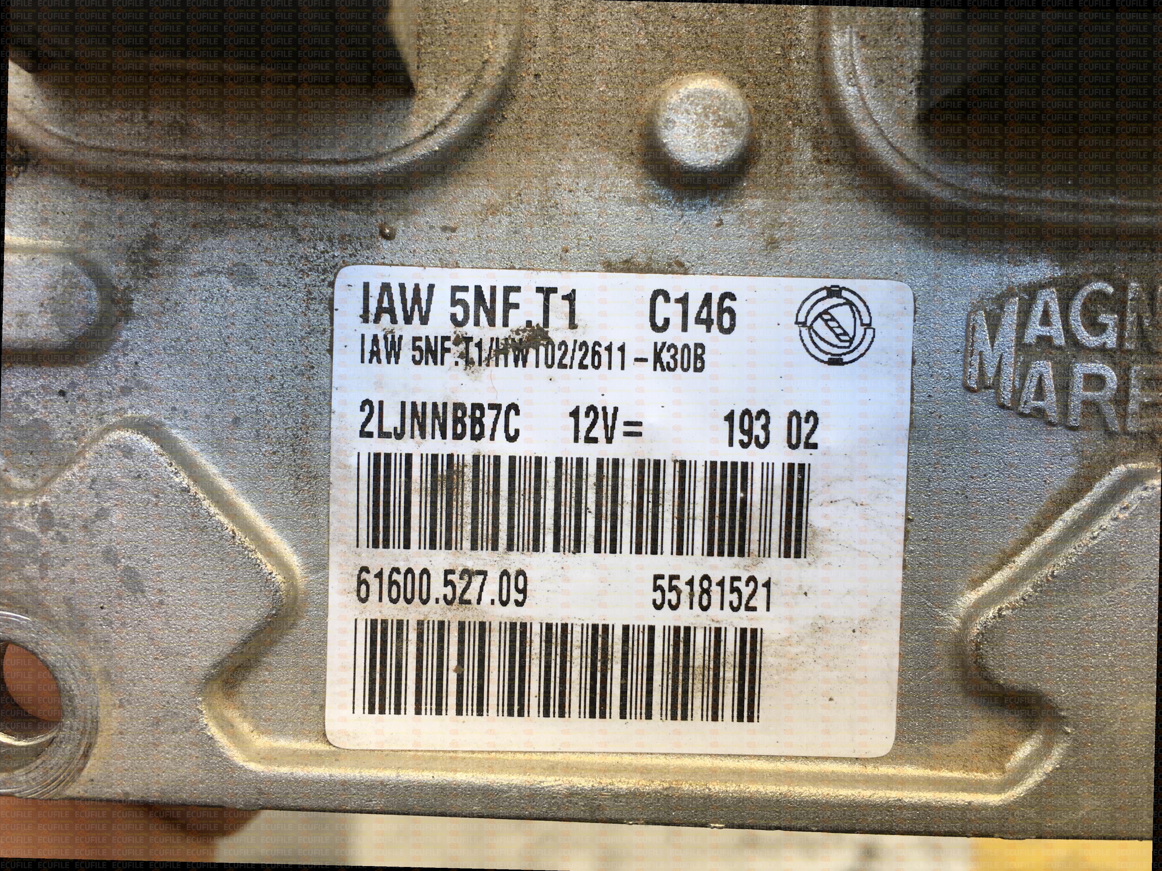 MAGNETI MARELLI IAW 5NF.T1 61600.527.09 FIAT STILO 1.6i 16V 55181521 HW102 2616K31B