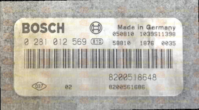 BOSCH EDC16C3-10.25 0281012569 SUZUKI GRAND VITARA II 1.9 DDIS 130HP 8200518648 8200561686 1037377494 -