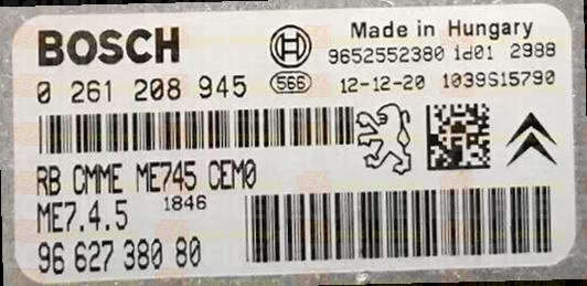 BOSCH ME7.4.5 0261208945 PSA 9662738080 EEPROM 95320