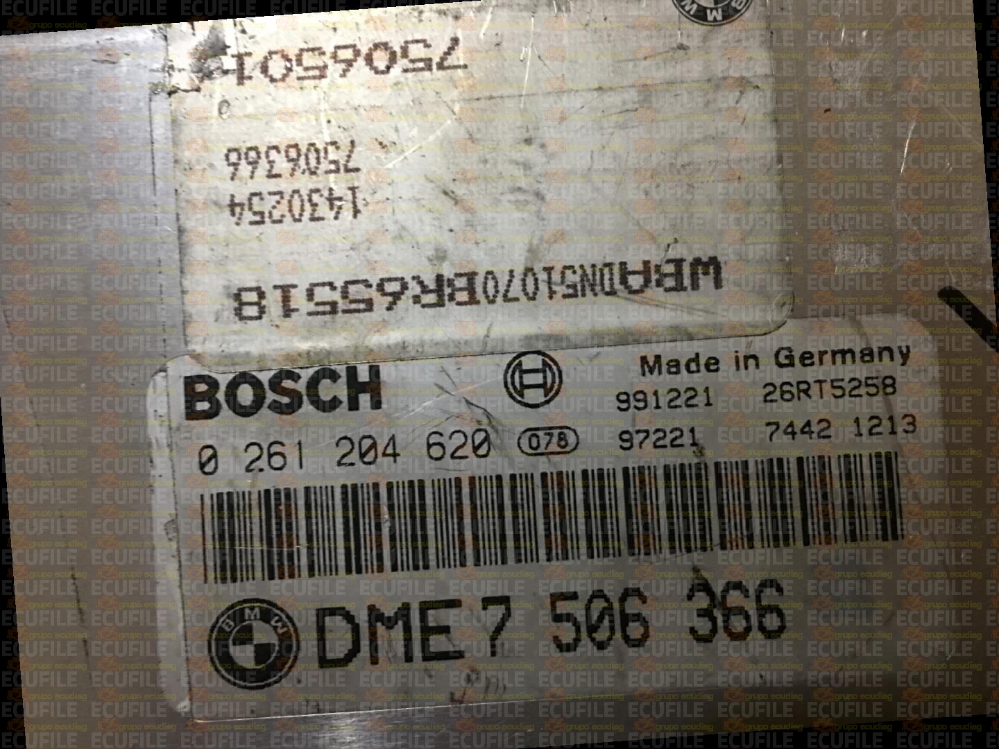 BOSCH ME7.2 0261204620 BMW E39 540i 4.4i V8 32V 286HP 7506366 1037350516