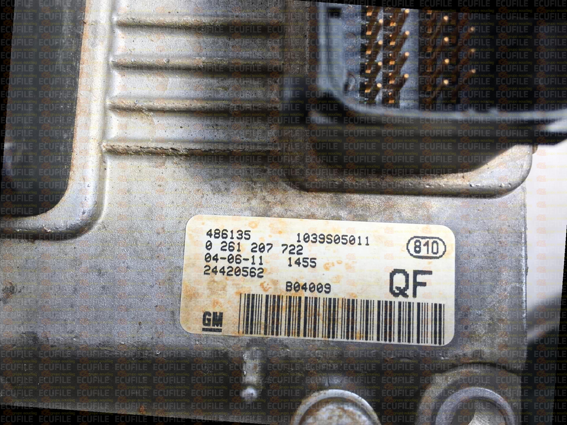 BOSCH ME7.6.1 0261207722 OPEL ASTRA III H 1.4i 90HP 24420562 QF 1037370326