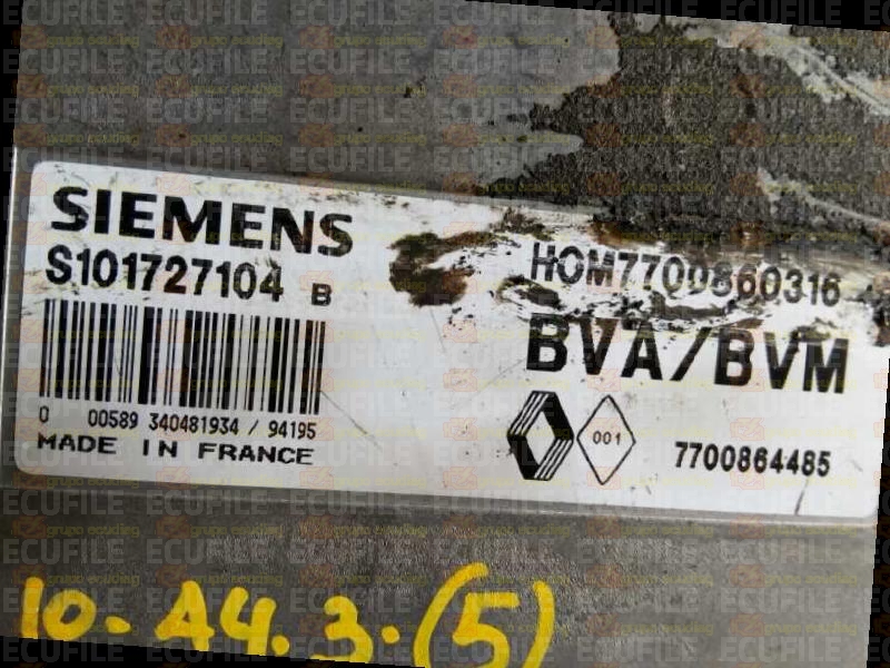 SIEMENS FENIX S101727104B RENAULT 7700864485 HOM7700860316 EEPROM MC68HC11