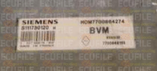 SIEMENS FENIX S111730120H RENAULT 7700868185 HOM7700864274 EEPROM MC68HC11