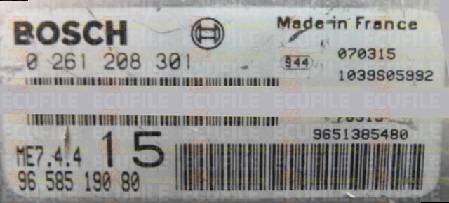 BOSCH ME7.4.4 0261208301 PSA 9658519080 EEPROM 95160