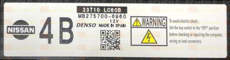 DENSO MB275700-6960 NISSAN CABSTAR II 2.5 DCI VDI 136HP 23710LC60B 4B E533U4E_T2M2LC60B
