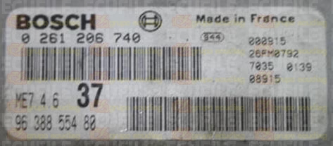 BOSCH ME7.4.6 0261206740 PSA 9638855480 EEPROM 95160