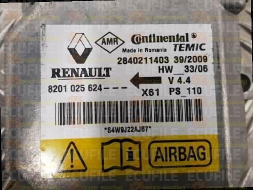 CONTINENTAL TEMIC 2840211403 RENAULT KANGOO II X61 8201025624