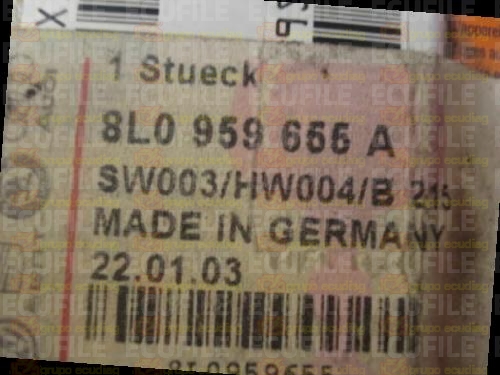 BOSCH 0285001174 VOLKSWAGEN PASSAT 8L0959655A HW 004 SW 003