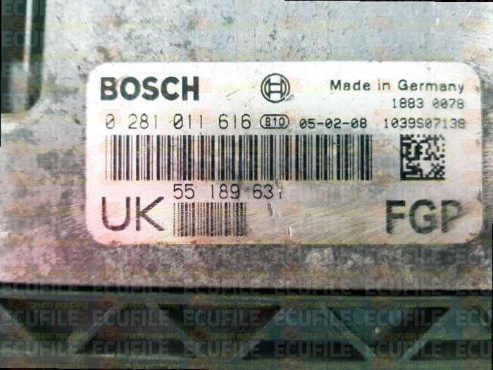 BOSCH EDC16C9-3.11 0281011616 OPEL VAUXHALL 55189631 UK EEPROM 95160
