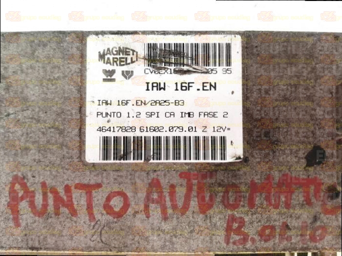 MAGNETI MARELLI IAW 16F.EN 61602.079.01 FIAT PUNTO 1.2i 46417828 EEPROM MC68HC11F1