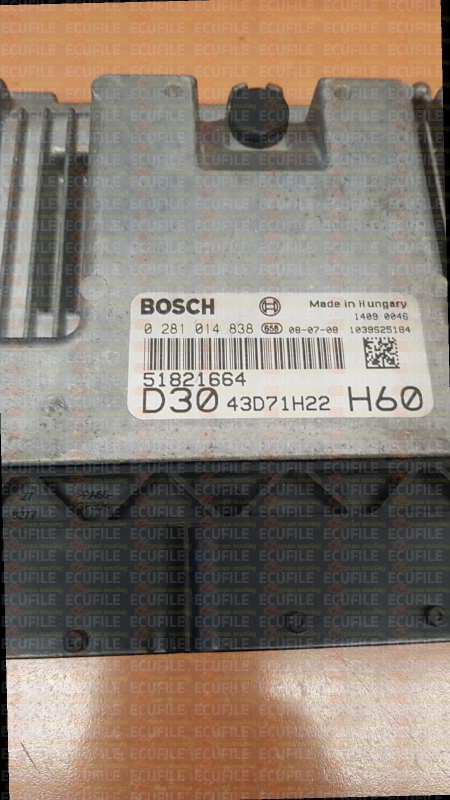 BOSCH EDC16C39-5.A7 0281014838 FIAT DUCATO CITROEN JUMPER PEUGEOT BOXER 3.0 JTD HDI 160HP 51821664 1037391912