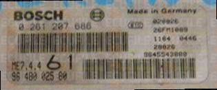 BOSCH ME7.4.4 0261207686 PSA 9648002580 EEPROM 95160