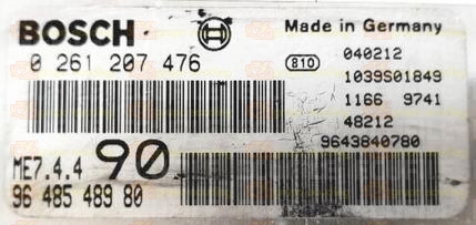 BOSCH ME7.4.4 0261207476 PSA 9648548980 EEPROM 95160