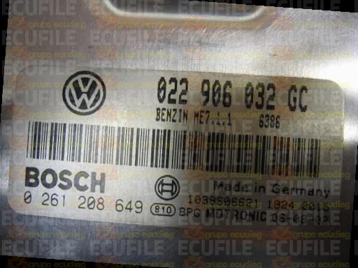 BOSCH ME7.1.1 0261208649 VOLKSWAGEN TOUAREG I 3.2i 220HP 022906032GC 6386
