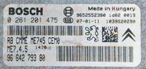 BOSCH ME7.4.5 0261201475 PSA 9664279380 EEPROM 95320