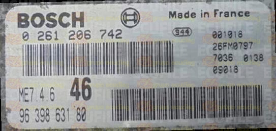 BOSCH ME7.4.6 0261206742 PSA 9639863180 EEPROM 95160