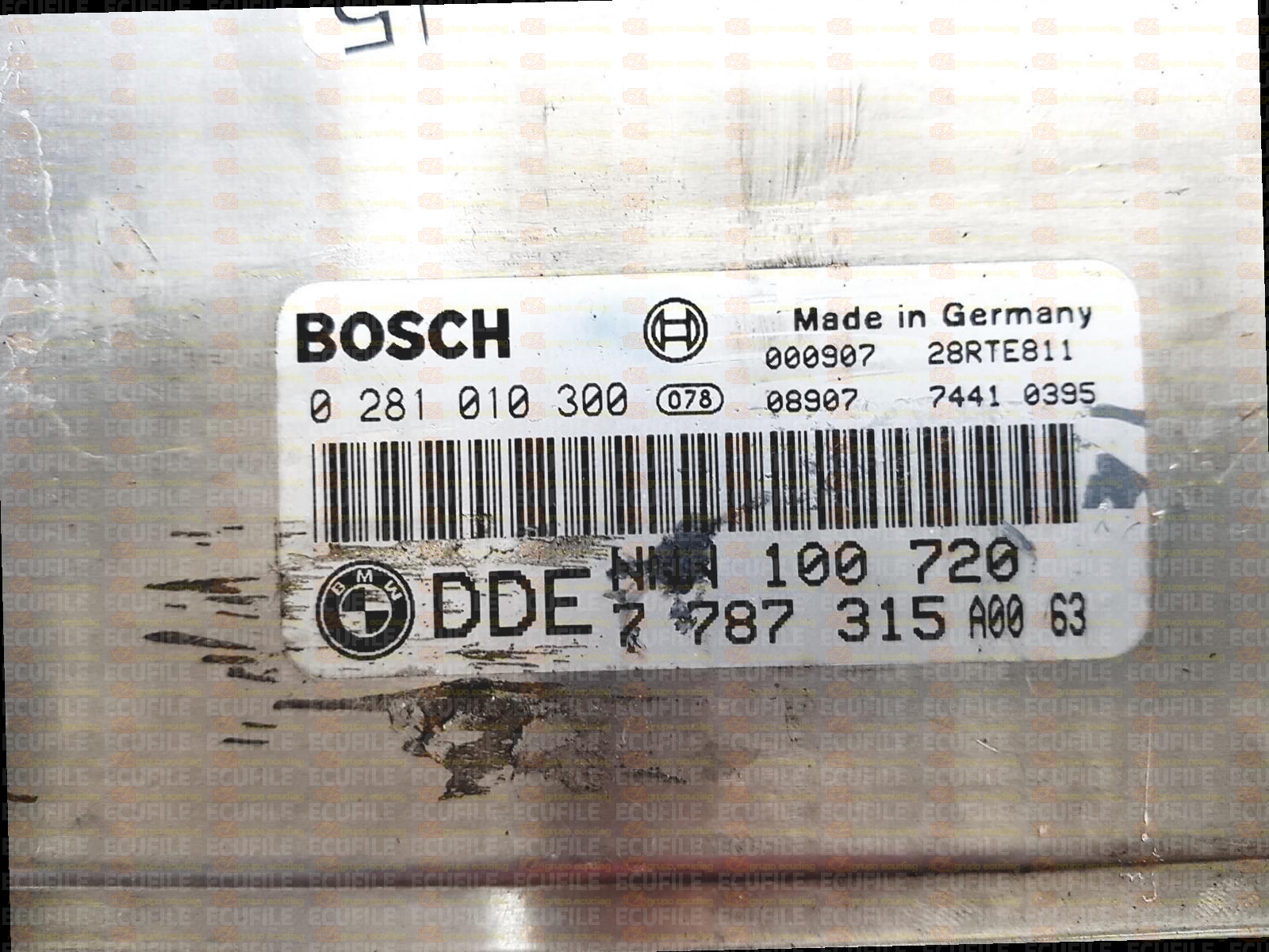 BOSCH EDC15C4-8.21 0281010300 LAND ROVER DISCOVERY 2.0 TD4 114HP NNN100720 BMW 7787315 1037351420