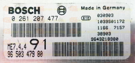 BOSCH ME7.4.4 0261207477 PSA 9650347980 EEPROM 95160