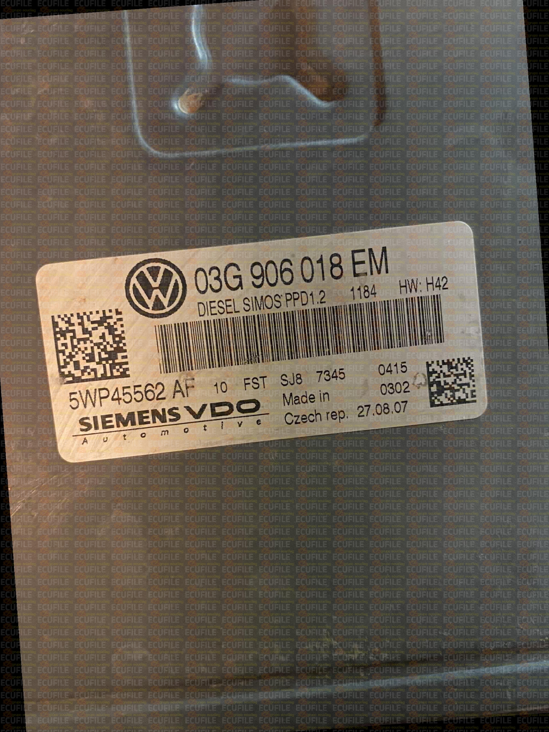 SIEMENS VDO SIMOS PPD1.2 5WP45562AF VOLKSWAGEN PASSAT VI 2.0 TDI 170HP 03G906018EM SN100L4000000-1184