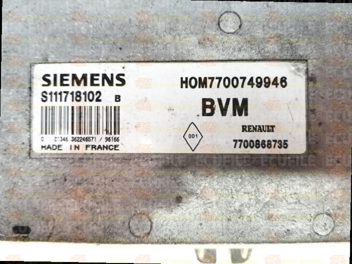 SIEMENS FENIX S111718102B RENAULT 7700868735 HOM7700479946 EEPROM MC68HC11