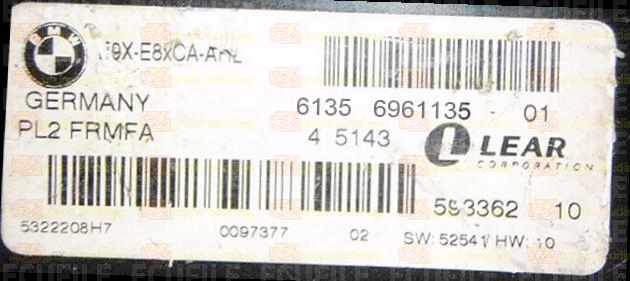 LEAR PL2 FRMFA 59336210 E9X-E8xCA-AHL BMW 61356961135-01 EEPROM 95320
