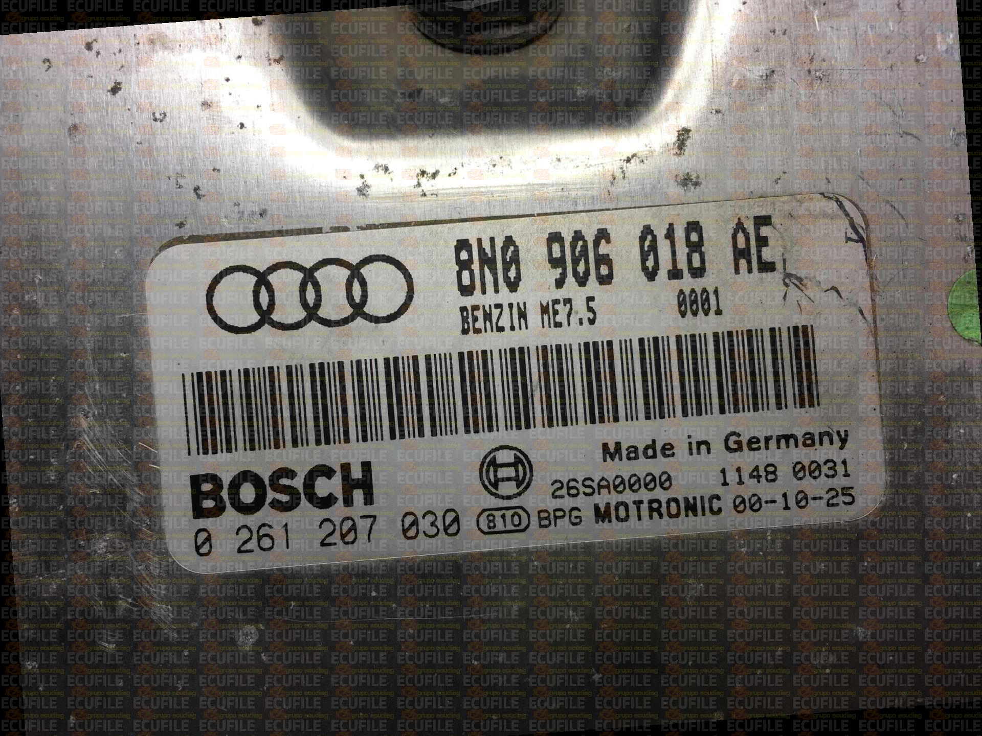 BOSCH ME7.5 0261207030 AUDI TT 1.8 20V TURBO 225HP 8N0906018AE 1037354178