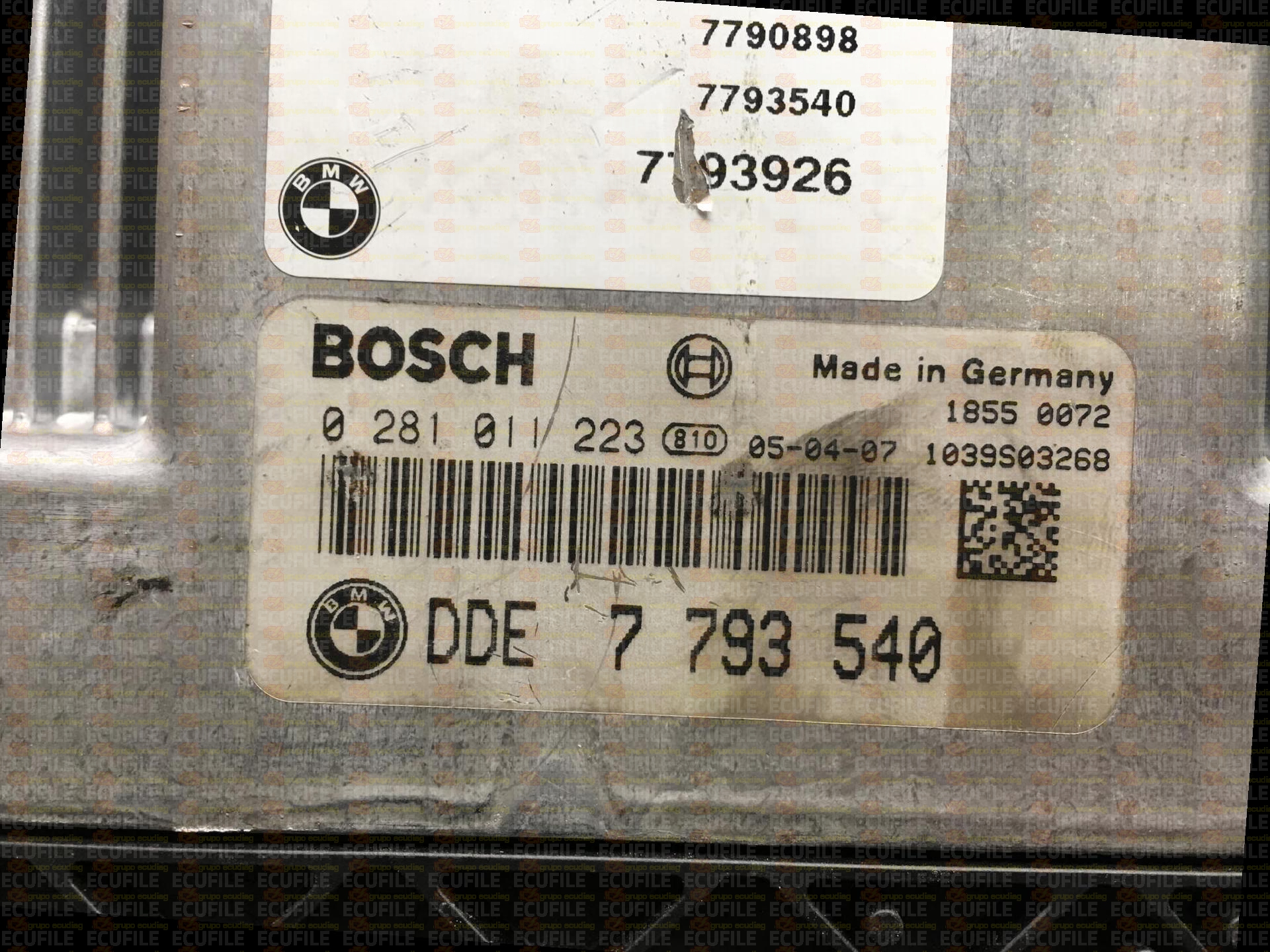BOSCH EDC16C1-4.32 0281011223 BMW E46 330CD 3.0D 204HP 7793540 1037361860