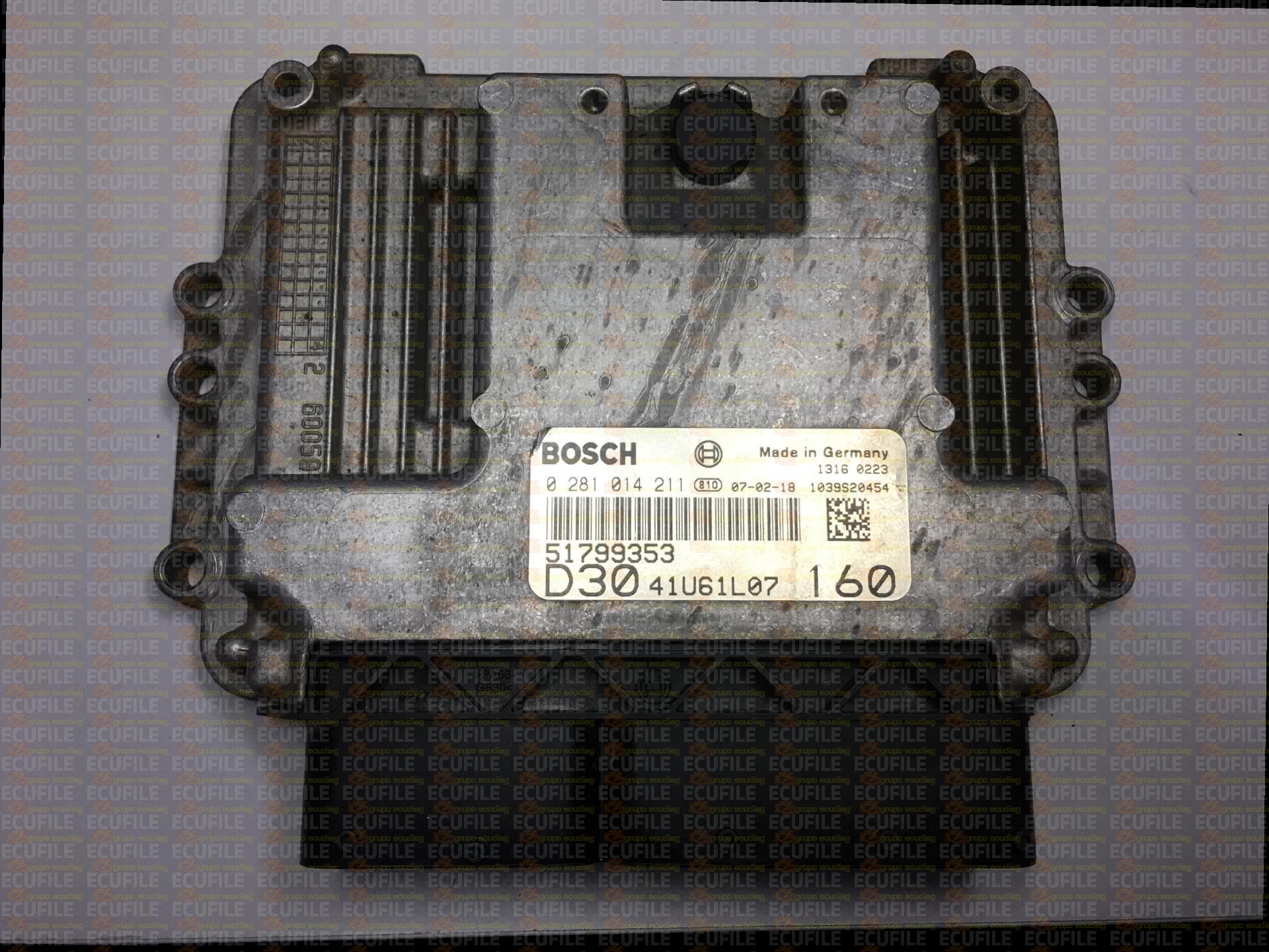 BOSCH EDC16C39-5.A7 0281014211 FIAT DUCATO CITROEN JUMPER PEUGEOT BOXER 3.0 JTD HDI 160HP 51799353 1037386379