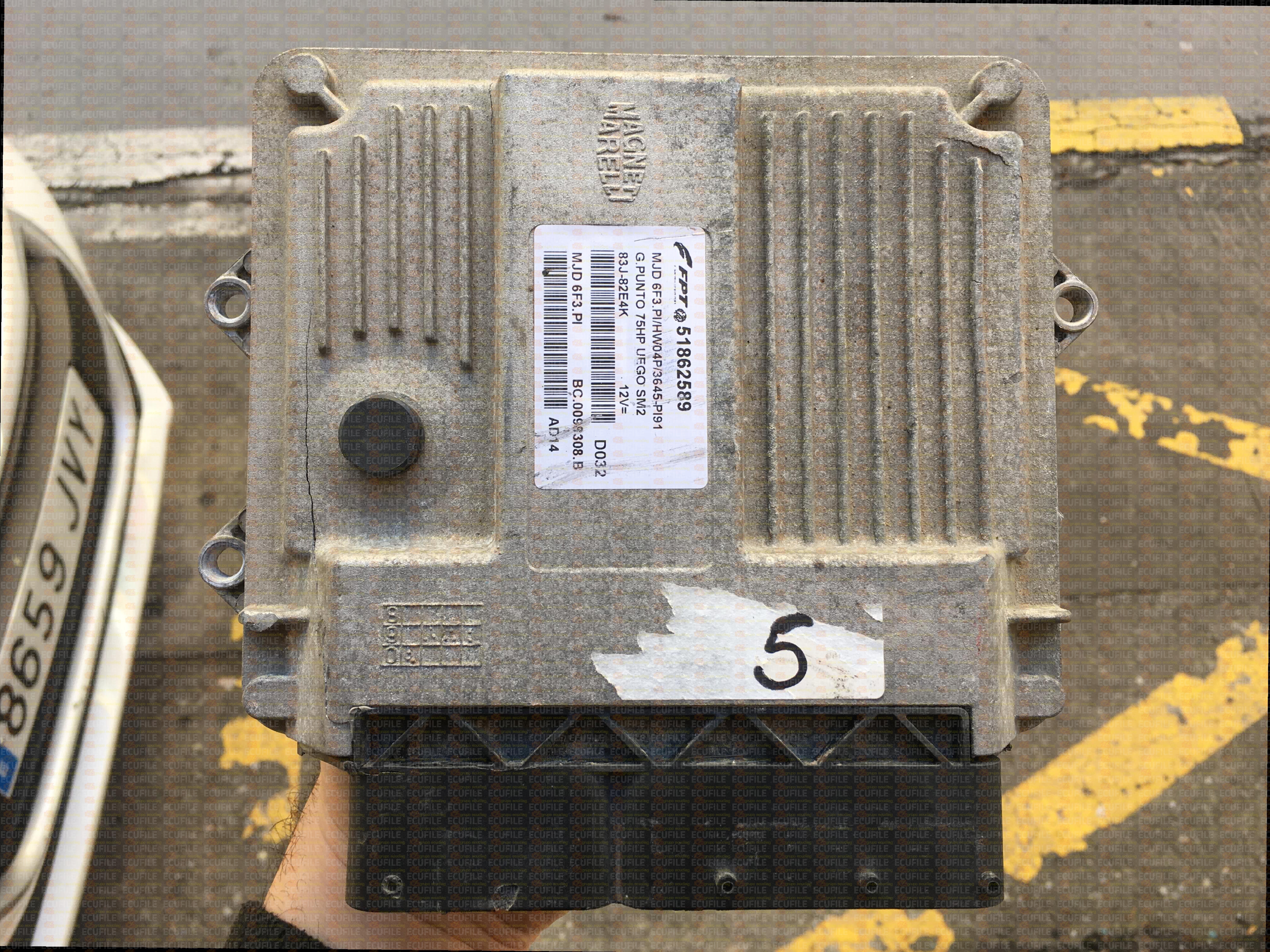 MAGNETI MARELLI MJD 6F3.PI BC.0098308.B FIAT GRANDE PUNTO 1.3 JTD 75HP 51862589 HW04P 3645PI91