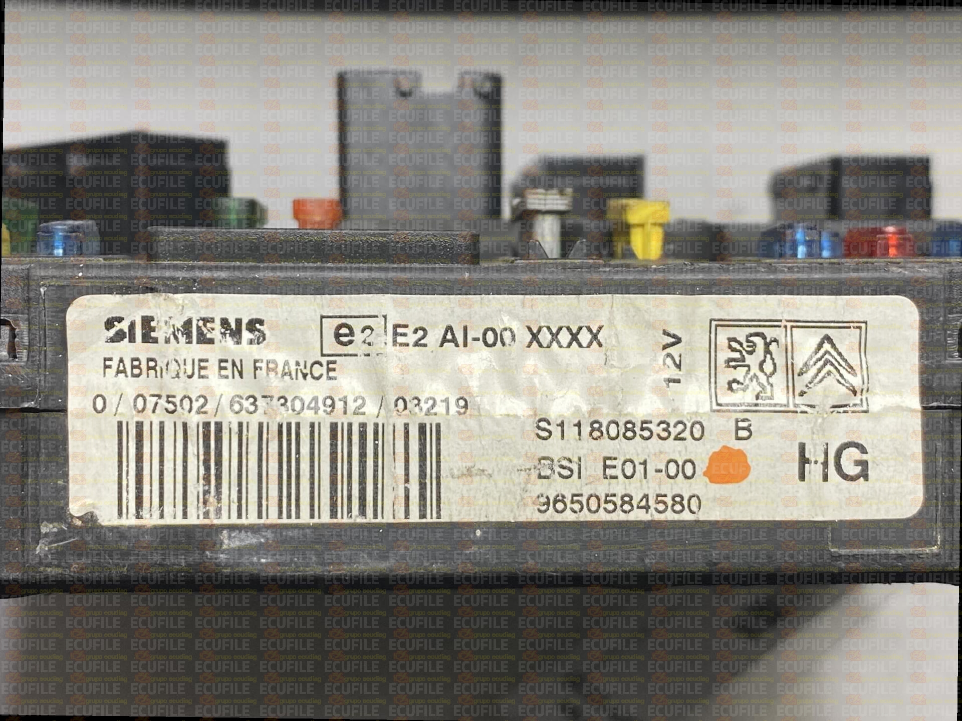 SIEMENS BSI E01-00 S118085320B CITROEN XSARA PICASSO I 9650584580 HG 1316