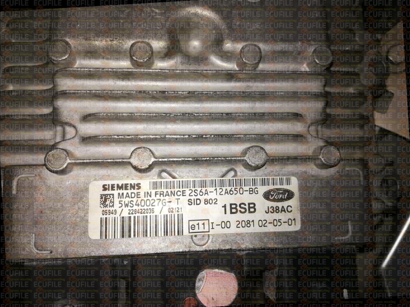SIEMENS SID802 5WS40027G-T FORD FIESTA 1.4 TDCI 68HP 2S6A-12A650-BG 1BSB FM00694000000