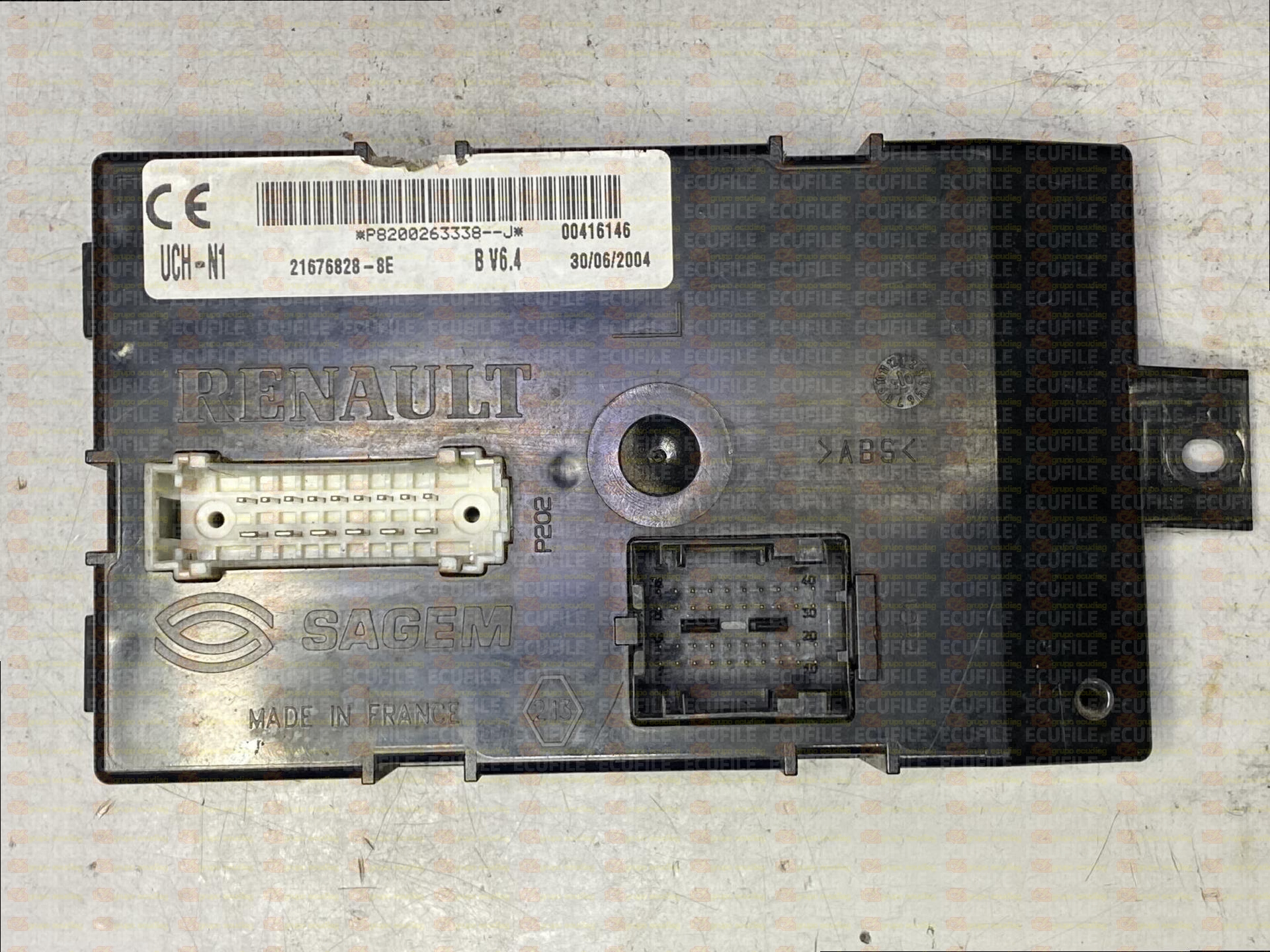 SAGEM UCH-N1 21676828-8E RENAULT MASCOTT P8200263338--J V6.4