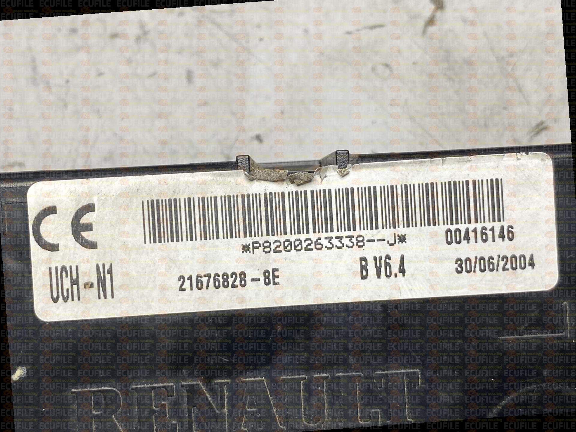 SAGEM UCH-N1 21676828-8E RENAULT MASCOTT P8200263338--J V6.4