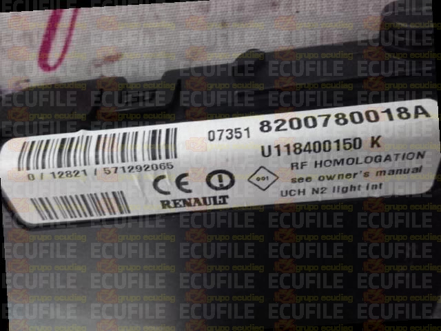 SIEMENS UCH N2 LIGHT INT U118400150K RENAULT MEGANE II SCENIC 8200780018A