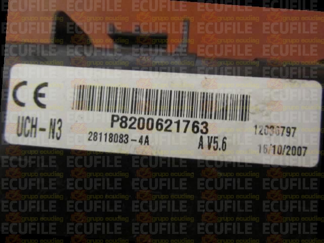 SAGEM UCH-N3 28118083-4A RENAULT CLIO II PHASE P8200621763 V5.6