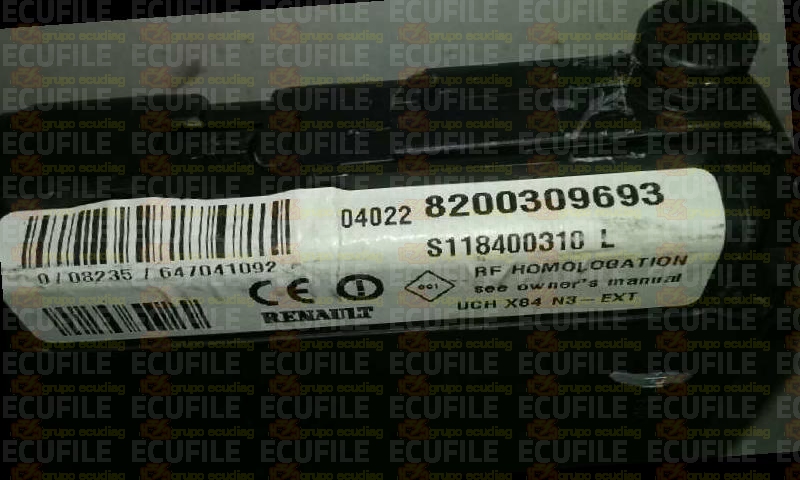 SIEMENS UCH X84 N3-EXT S118400310L RENAULT MEGANE II SCENIC 8200309693 - SW 04.60