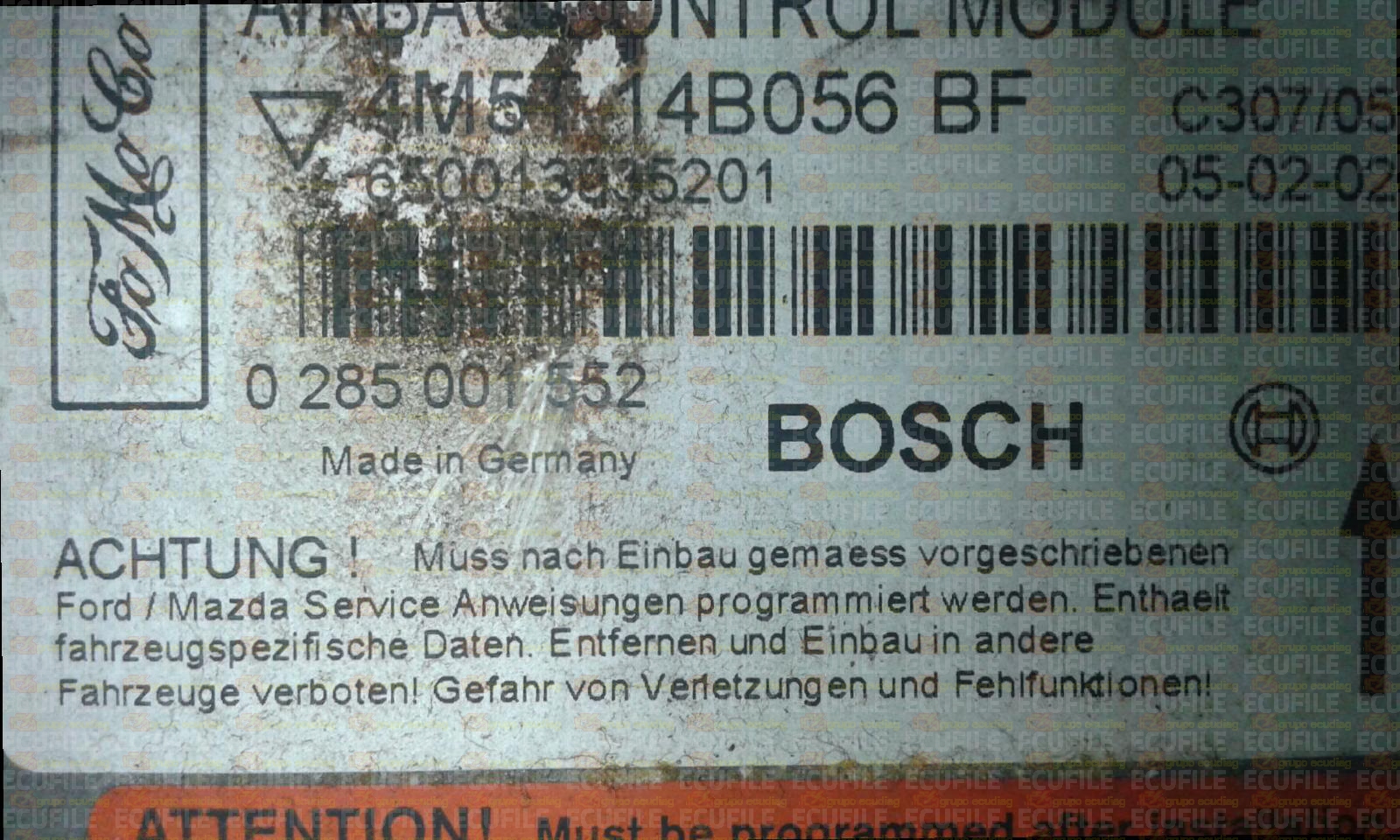 BOSCH 0285001552 FORD FIESTA FOCUS 4M5T-14B056-BF